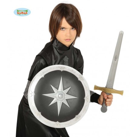 ESCUDO 35 CMS.Y ESPADA 50 CMS.MEDIEVAL